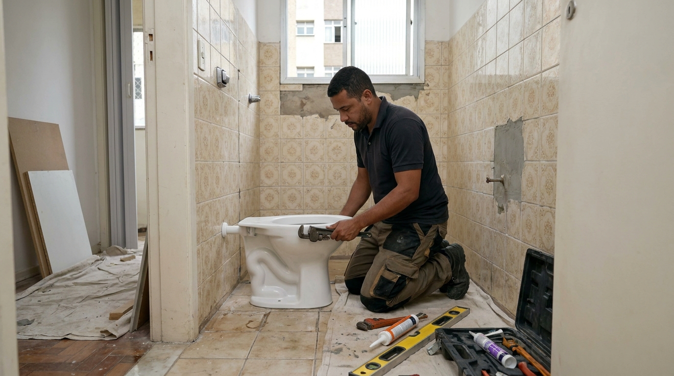 Reforço de vedação sanitária em Aracaju-SE